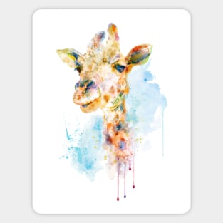 Colorful Giraffe Head Magnet